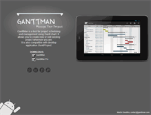 Tablet Screenshot of ganttman.com